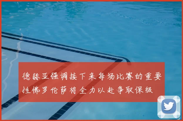 德赫亚强调接下来每场比赛的重要性佛罗伦萨将全力以赴争取保级